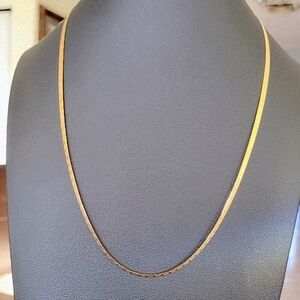 Classic Italy 10k Solid Yellow Gold 2.75mm Herringbone Chain
